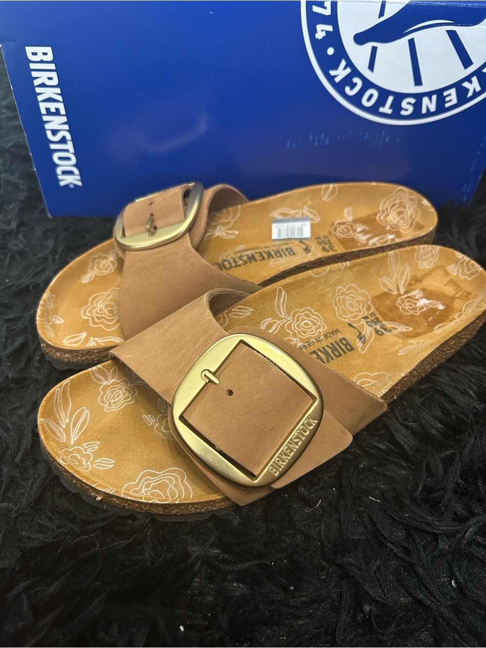 BIRKENSTOCK Madrid big buckle leather gladiator sandals slippers shoes eur 39 - Picture 2 of 7